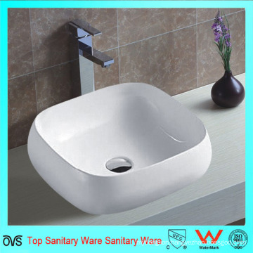 Bathroom Top Mounted Single Faucet Hole Ceramic Thin Edge Basin